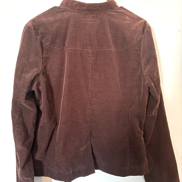 Vintage brown Liz Claiborne Y2K corduroy jacket size large - Picture 3 of 5